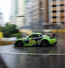 Porsche takes double top-five and Silver Cup victory in rain-drenched FIA GT World Cup in Macau